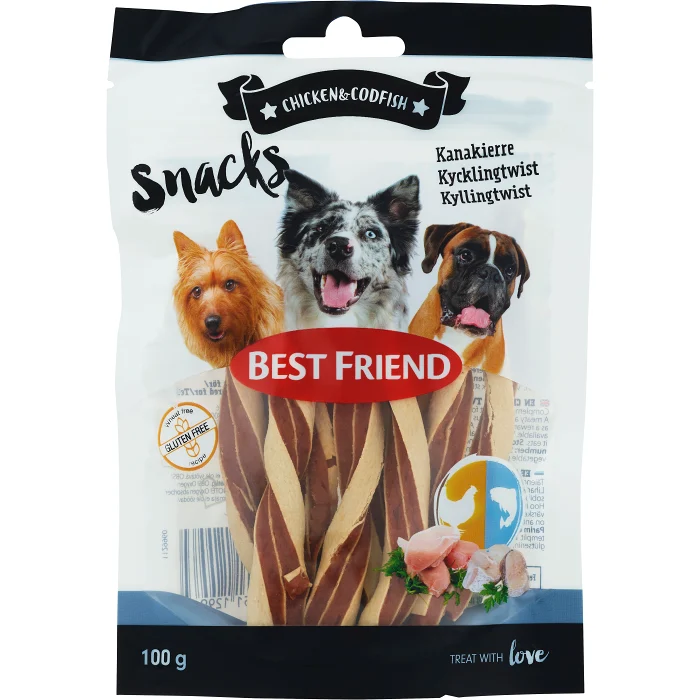 Hundgodis Kycklingtwist G Best Friend Handla Mat Online Fr N Din