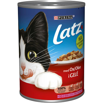 Kattmat Våt Oxkött Gele 400g Latz Handla mat online från din lokala