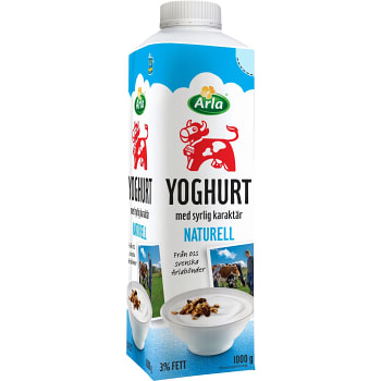 Yoghurt Naturell 3 1000g Arla Ko Handla mat online från din lokala