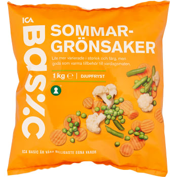 Sommargrönsaker Fryst 1kg ICA Basic Handla mat online från din lokala