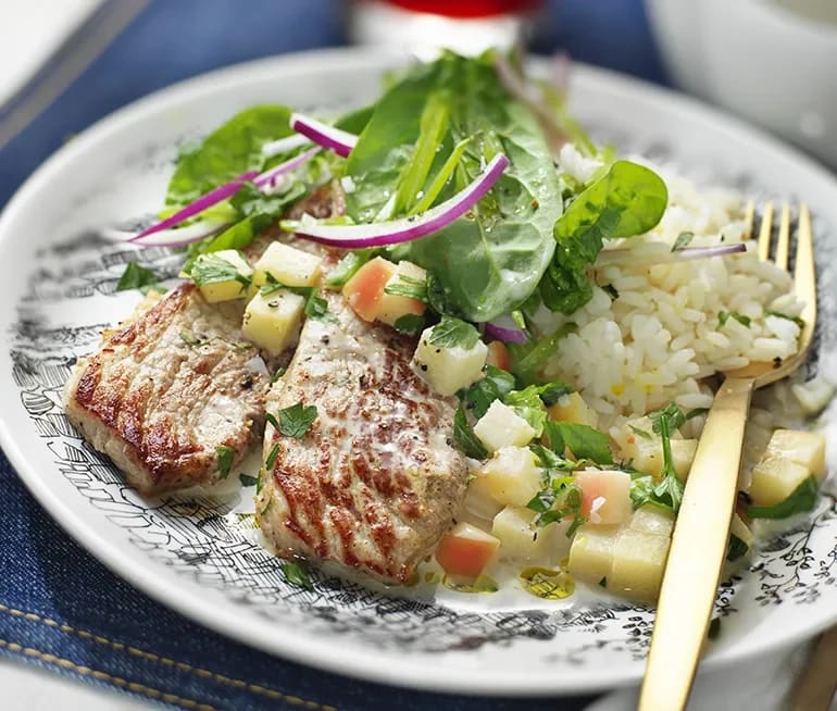 Skinkschnitzel på gårdsgris med äppelsås Recept ICA se