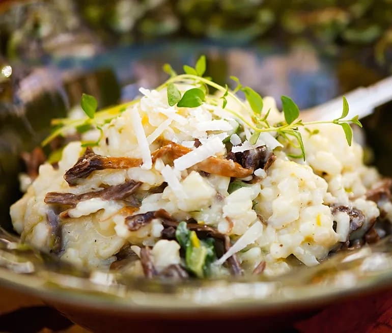 Risotto Med Kantareller Och Parmesan Recept Ica Se