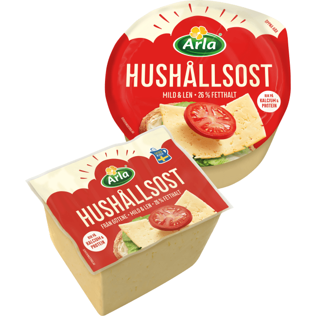 Illustration av Hushållsost