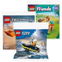 Illustration av Lego minipåsar