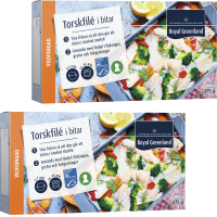 Illustration av Torskfilé i bitar