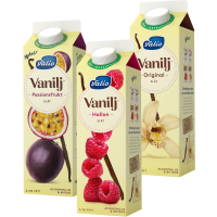 Illustration av Vaniljyoghurt alla smaker