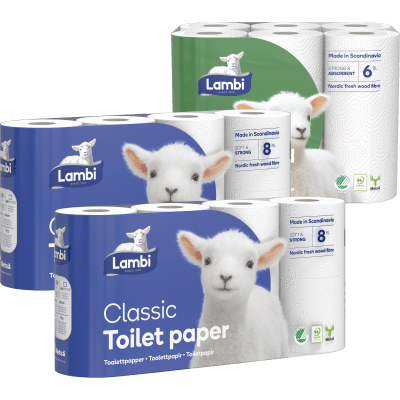 Toalettpapper, hushållspapper Classic
