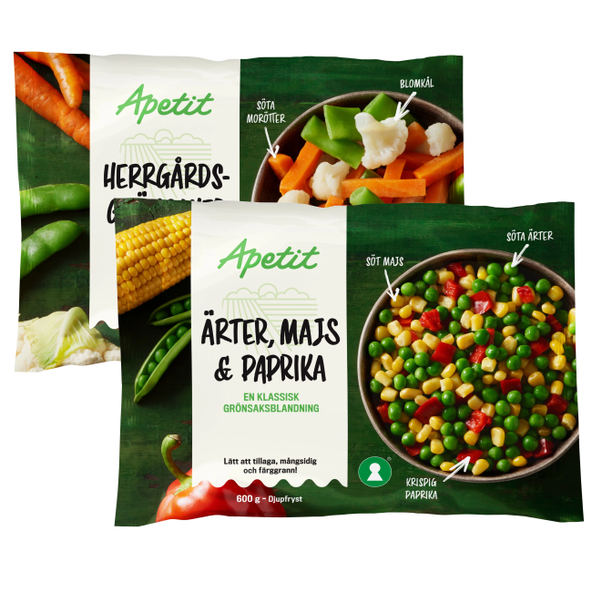 Illustration av Frysta grönsaker