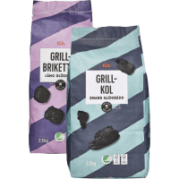 Illustration av Grillkol, Briketter
