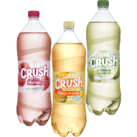 Illustration av Fruktdryck Crush Hallon 1,4l