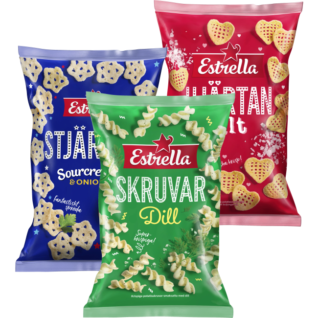 Illustration av Stjärnor, Hjärtan, Dillskruvar
