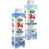Illustration av Mild yoghurt naturell, vanilj