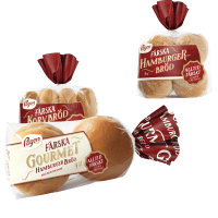 Illustration av Korv-, hamburgerbröd, gourmet hamburgerbröd