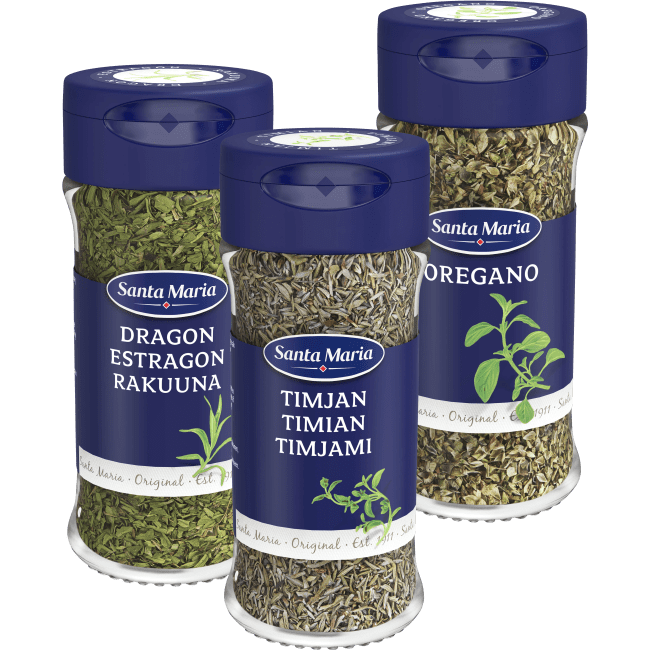 Illustration av Kryddor i glas