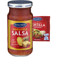 Illustration av Fruktsalsa, Tortillabröd