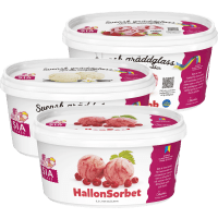 Illustration av Gräddglass, Sorbet