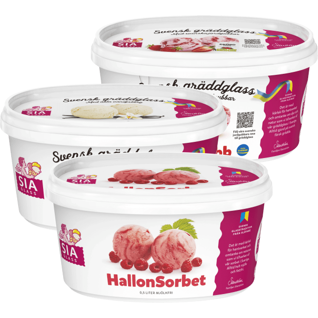 Illustration av Gräddglass, Sorbet