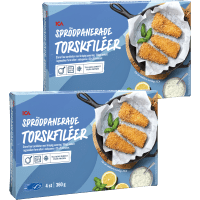 Illustration av Sprödbakad torsk