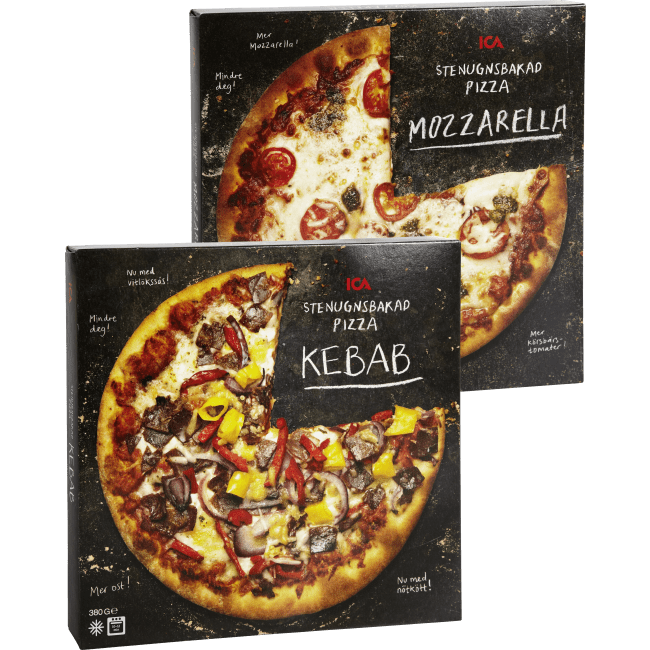 Illustration av Fryst pizza