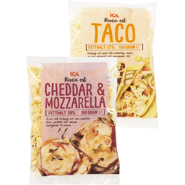 Illustration av Riven ost