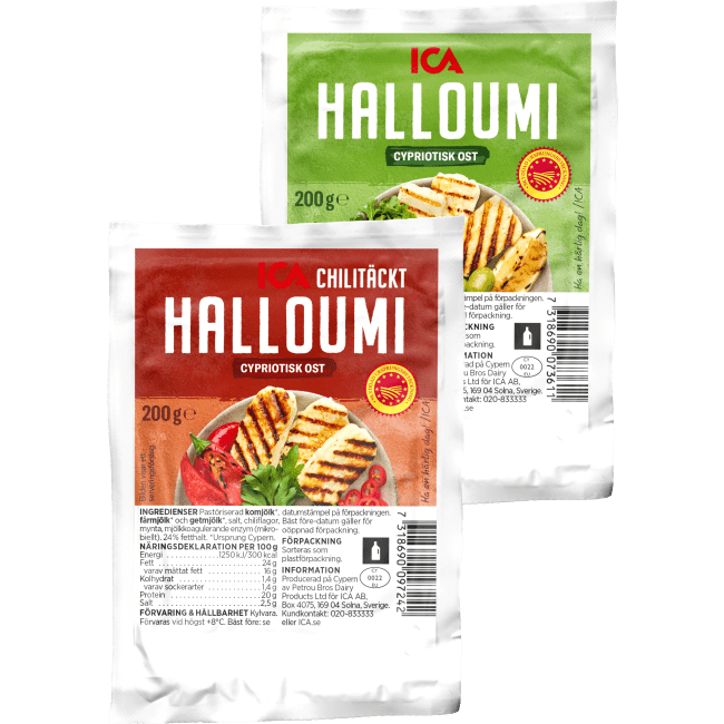 Illustration av Grillost, Halloumi