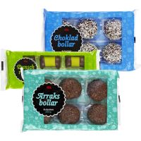 Illustration av Punschrullar, Arraksbollar, Chokladbollar