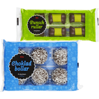 Illustration av Punschrullar, Arraksbollar, Chokladbollar