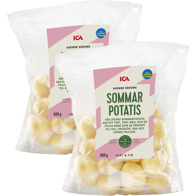 Illustration av Sommarpotatis i påse