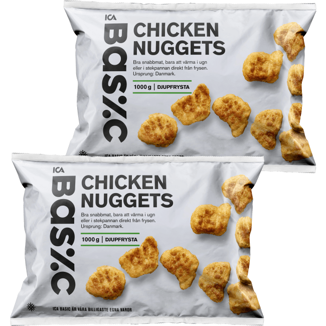 Illustration av Frysta chicken nuggets