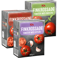 Illustration av Tomater, finkrossade och smaksatta