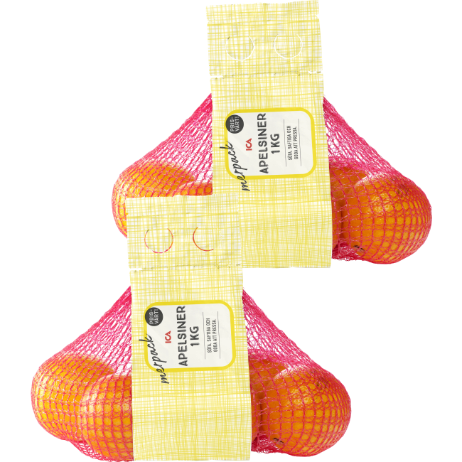 Illustration av Apelsiner i nät