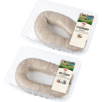 Illustration av Rå kött- och fläskkorv