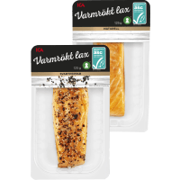 Illustration av Varmrökt lax