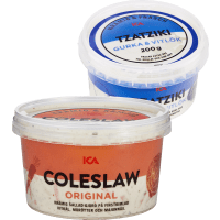 Illustration av Coleslaw, Tzatziki