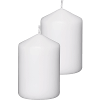 Illustration av Blockljus 10cm vit