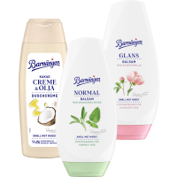 Illustration av Schampo, balsam, duschcreme