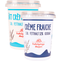 Illustration av Crème Fraiche 34% 5dl
