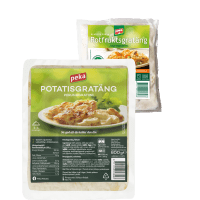 Illustration av Potatis-, Rotfruktsgratäng
