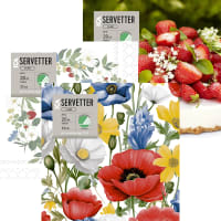Illustration av Servett sommarmotiv