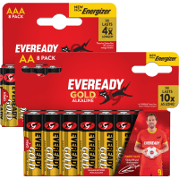 Illustration av Batteri Eveready Gold AA/AAA