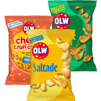 Illustration av OLW Chips/Cheez cruncherz