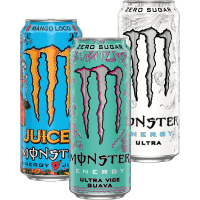 Illustration av Monster Guava, Ultra White, Mango Loco