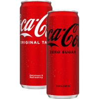 Illustration av Coca cola Zero/Regular