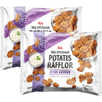 Illustration av Krispiga potatisräfflor