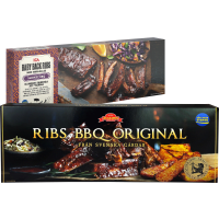 Illustration av Ribs av Gris BBQ Original