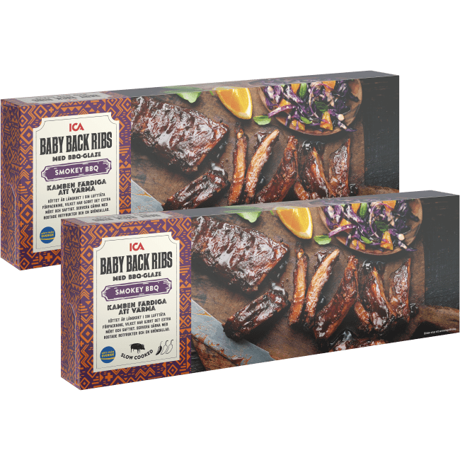 Illustration av Baby back ribs