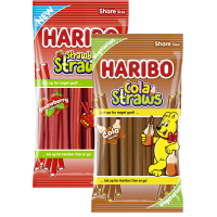 Illustration av Haribo Straws