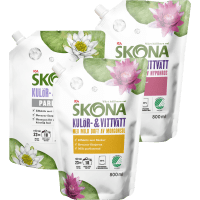 Illustration av Tvättmedel Flytande Kulör/Vit Refill PF