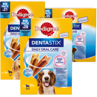 Illustration av Dentastix small/medium/large