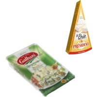 Illustration av Brie, Gorgonzola, Getost St Maure